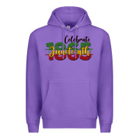 Purple celebrate juneteenth1865 Premium Hoodie - BarkalooDesign