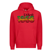Red celebrate juneteenth1865 Premium Hoodie - BarkalooDesign