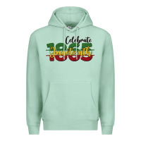 Seafoam celebrate juneteenth1865 Premium Hoodie - BarkalooDesign