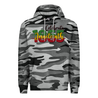 Slate Camo celebrate juneteenth1865 Premium Hoodie - BarkalooDesign