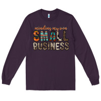 Plum minding my own small business Long Sleeve Tee - RacoonDesign