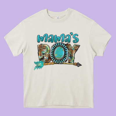 Mama's Boy Mother's Day Heavy Core Tee Designed By Fadigitalartstudio