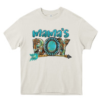Cream Mama's boy Mother's Day Heavy Core Tee - FaDigitalArtStudio