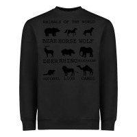 Black Anımals Of The World Heavyweight Sweatshirt - Bettercallsaul