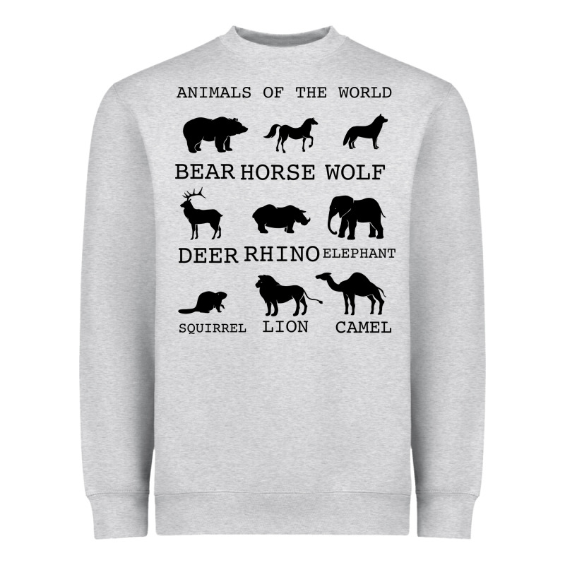 Anımals Of The World Heavyweight Sweatshirt by Bettercallsaul | Teevron