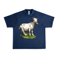 Navy cashmere goat Urban Heavy Tee - LillyAllenDesigns