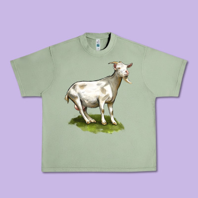 Cashmere Goat Urban Heavy Tee Designed By Lillyallendesigns