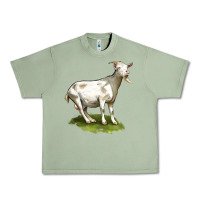 Oil Green cashmere goat Urban Heavy Tee - LillyAllenDesigns