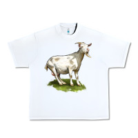 White cashmere goat Urban Heavy Tee - LillyAllenDesigns