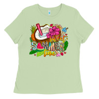 Matcha summer time Ladies Tee - CowhideDigitalArt