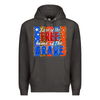 Smoke Land of the Free 4th of July Brushstroke Premium Hoodie - Jasminsmagicworld