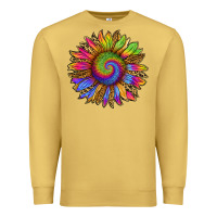 Antique Gold tie dye sunflower Premium Sweatshirt - RanaPortraitStore