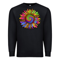 Black tie dye sunflower Premium Sweatshirt - RanaPortraitStore