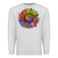 Dove Grey tie dye sunflower Premium Sweatshirt - RanaPortraitStore