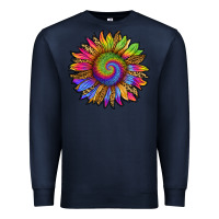 Navy tie dye sunflower Premium Sweatshirt - RanaPortraitStore