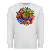 Oatmeal Heather tie dye sunflower Premium Sweatshirt - RanaPortraitStore