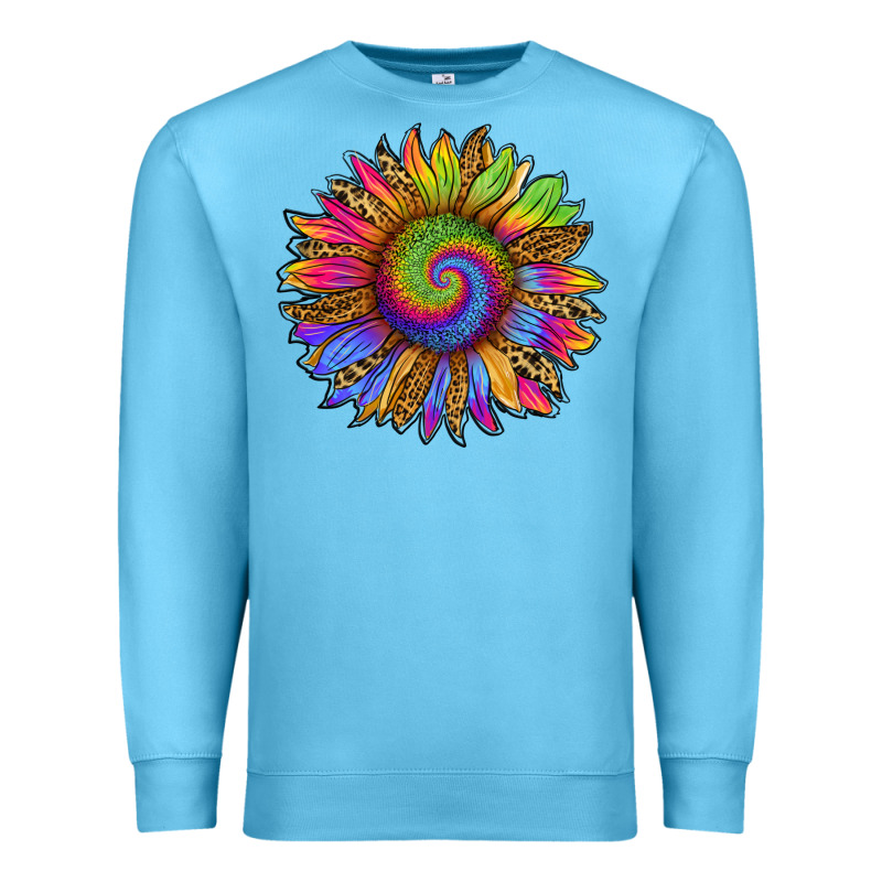 Tie Dye Sunflower Premium Sweatshirt by RanaPortraitStore | Teevron