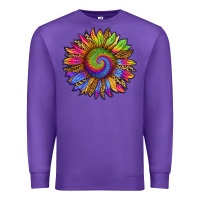 Purple tie dye sunflower Premium Sweatshirt - RanaPortraitStore