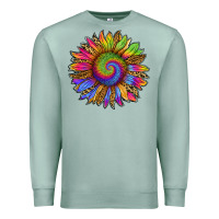 Seafoam tie dye sunflower Premium Sweatshirt - RanaPortraitStore