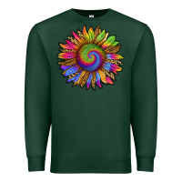 Sports Green tie dye sunflower Premium Sweatshirt - RanaPortraitStore