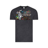 Vintage Black Happy Easter Y'all Vintage Tee - CowhideDigitalArt