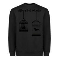 Black Attempted Murder Heavyweight Sweatshirt - Bettercallsaul
