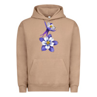Pigment Burro Colorado Rocky Mountain Columbine Flower Urban Hoodie - RanaPortraitStore
