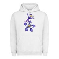 Pigment Lunar Rock Colorado Rocky Mountain Columbine Flower Urban Hoodie - RanaPortraitStore
