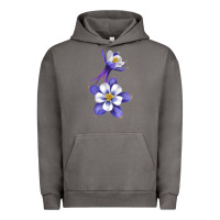 Pigment Tornado Colorado Rocky Mountain Columbine Flower Urban Hoodie - RanaPortraitStore