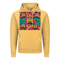 Vintage Mustard school bus leopard cowhide Vintage Hoodie - Artiststas