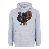 Heather Grey gobble Heavyweight Hoodie - RanaPortraitStore