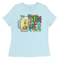 Baby Blue sweet summer time Ladies Tee - CowhideDigitalArt