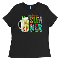 Black sweet summer time Ladies Tee - CowhideDigitalArt