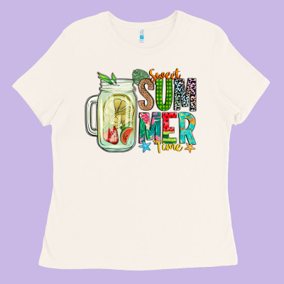 Sweet Summer Time Ladies Tee Designed By Cowhidedigitalart