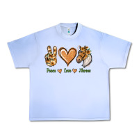 Grape Ice Peace Love Horses Urban Heavy Tee - Jasminsmagicworld
