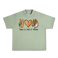 Oil Green Peace Love Horses Urban Heavy Tee - Jasminsmagicworld