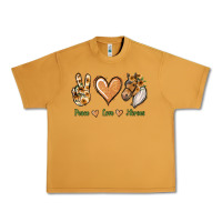Peanut Butter Peace Love Horses Urban Heavy Tee - Jasminsmagicworld