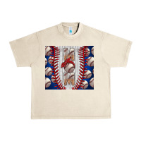 Sandshell Baseball Mom Urban Heavy Tee - CowhideDigitalArt