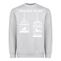 Heather Grey Attempted Murder Heavyweight Sweatshirt - Bettercallsaul