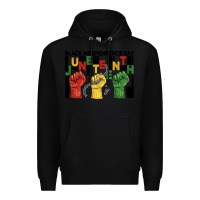 Black black independence day juneteenth Premium Hoodie - BarkalooDesign