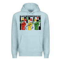Blue Mist black independence day juneteenth Premium Hoodie - BarkalooDesign
