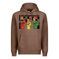 Chestnut black independence day juneteenth Premium Hoodie - BarkalooDesign
