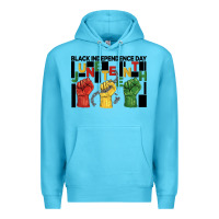 Ocean Blue black independence day juneteenth Premium Hoodie - BarkalooDesign