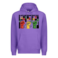 Purple black independence day juneteenth Premium Hoodie - BarkalooDesign