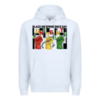 White black independence day juneteenth Premium Hoodie - BarkalooDesign
