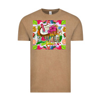 Vintage Coffee summer time Vintage Tee - CowhideDigitalArt