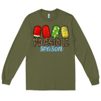 Army Green popsicle season Long Sleeve Tee - RacoonDesign