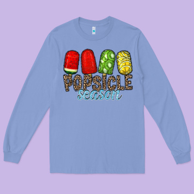 Popsicle Season Long Sleeve Tee Designed By Racoondesign