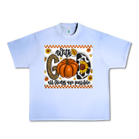 Grape Ice With God All Things Are Possible Urban Heavy Tee - CowhideDigitalArt