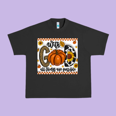 With God All Things Are Possible Urban Heavy Tee Designed By Cowhidedigitalart